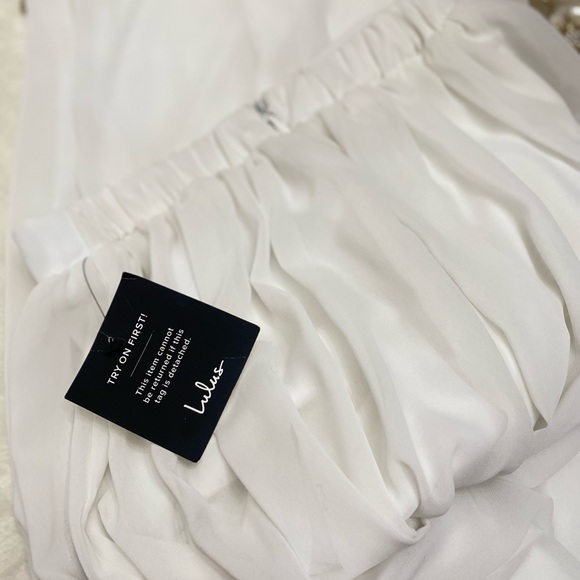 Lulu's White Maxi Skirt - Picture 8 of 12